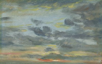 Sky Study, Sunset, 1821-22 by John Constable